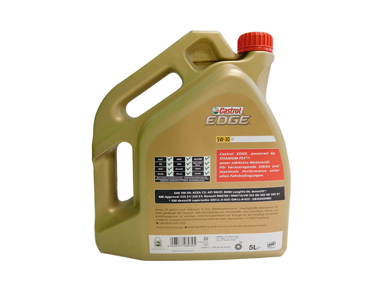 嘉實多 全合成機油 極護EDGE FST 5W-30 C3 SN 5L裝-第2張圖片-鄭州市冠恒貿易有限公司【官方網站】-車用潤滑油服務專家